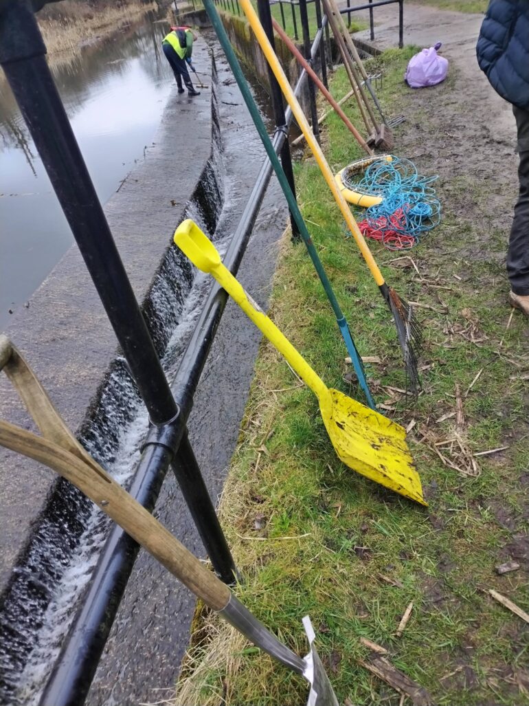Clean up job near Elton Reservoir
