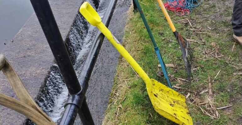 Clean up job near Elton Reservoir